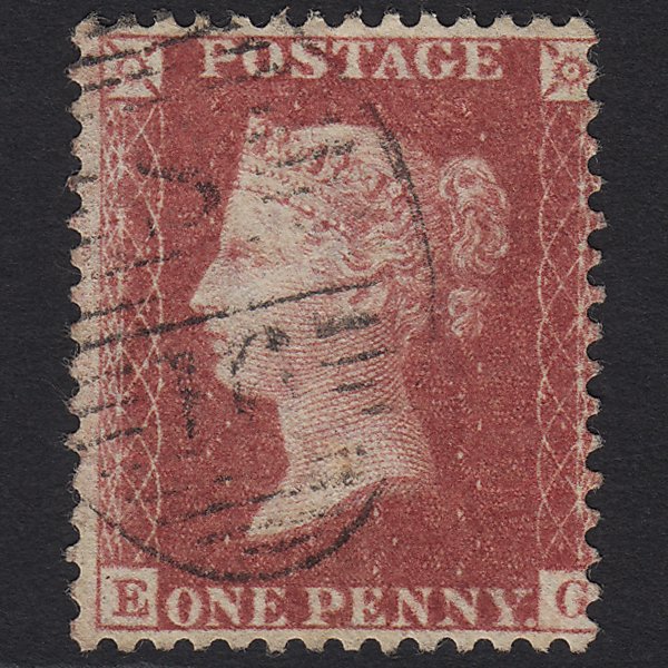 GB QV 1857 1d Rose-red (Plate 42) SG40-C10(1) EG FU in London S16