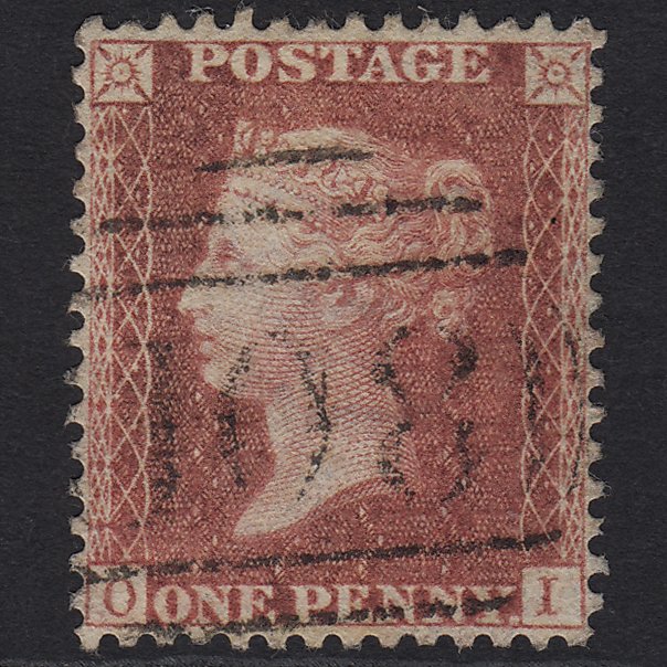 GB QV 1857 1d (Plate 44) SG40-C10(1) OI FU Carnarvon 108 Perfect Centring