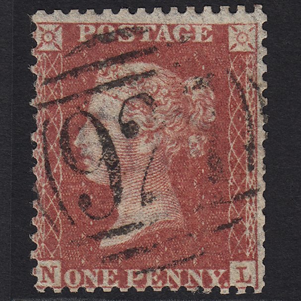 GB QV 1857 1d Rose-red (Plate 44) SG40-C10(1) NL GU Yarmouth 927
