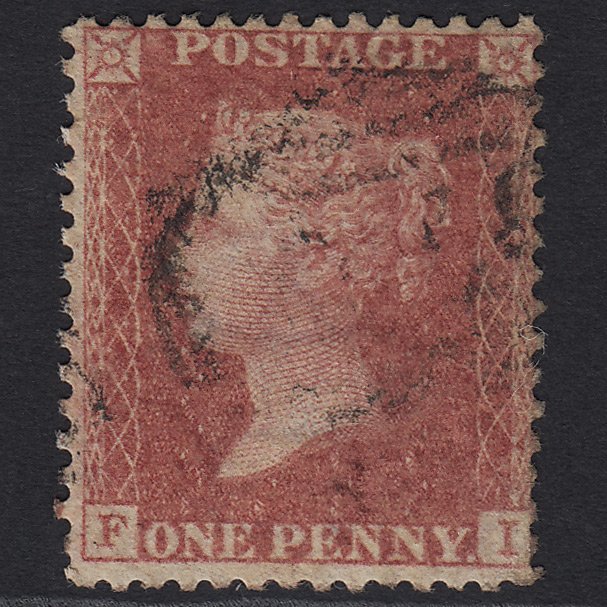 GB QV 1857 1d Rose-red (Plate 52) SG40-C10(1) FI FU Light Cancel