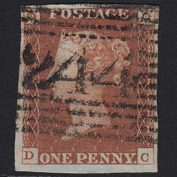 GB QV 1841 1d Red-brown (Plate 64) SG8-B1(1) DC VFU Melrose 244 4M Imperf