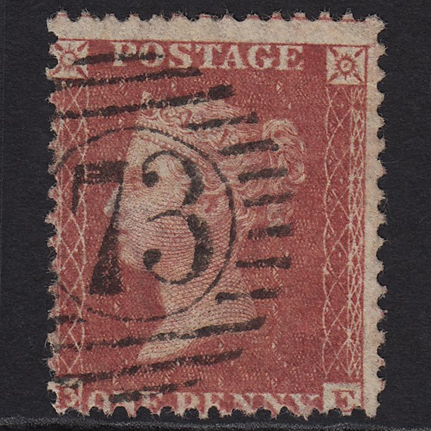 GB QV 1857 1d Rose-red (Plate 56) SG40-C10(1) EE VFU London D&S 73
