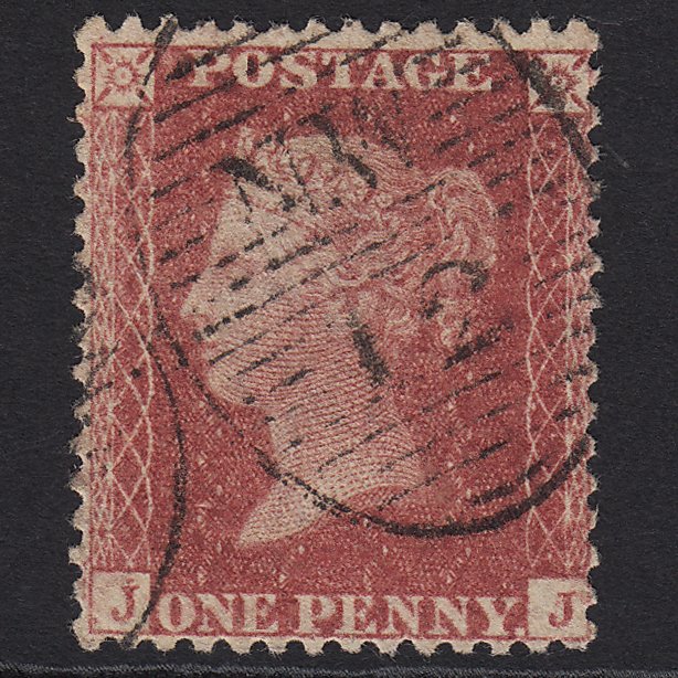 GB QV 1857 1d Rose-red (Plate 52) SG40-C10(1) JJ VFU in London NW12