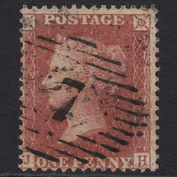 GB QV 1857 1d Rose-red (Plate 52) SG40-C10(1) JH FU London IS 7