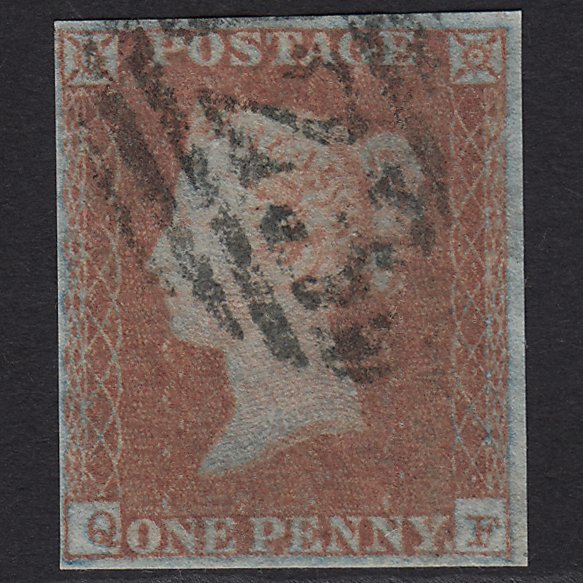 GB QV 1841 1d Red-brown (Plate 108) SG8-B1(1) QF GU 4 Margins