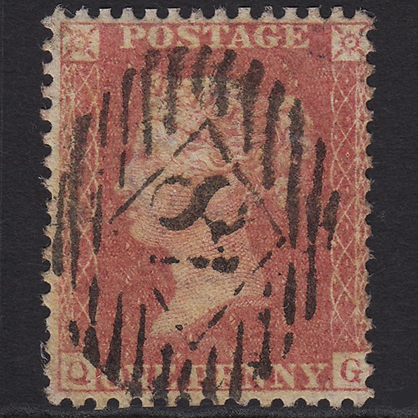 GB QV 1857 1d Rose-red (Plate 36) SG40-C10(1) QG GU London IS 18