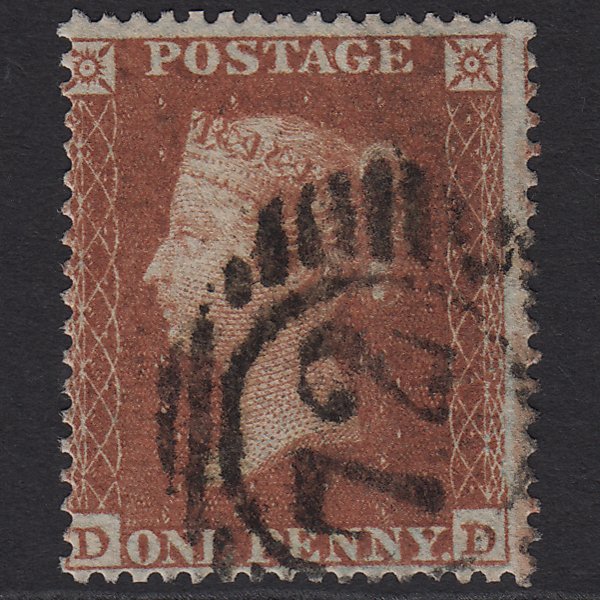 GB QV 1854 1d Red-brown (Plate 191) SG17-C1(1) DD FU London D&S 72 Misperf