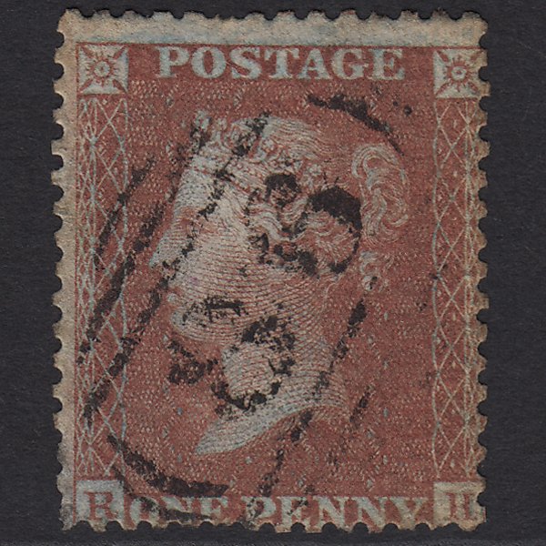 GB QV 1855 1d Red-brown (Plate 19) SGC6(1) RH PU Blackburn 86
