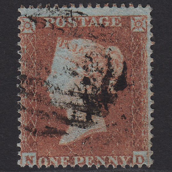 GB QV 1854 1d Red-brown (Plate 188) SG17-C1(1) ND GU Misperf