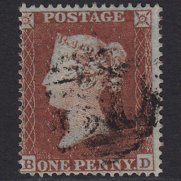 GB QV 1854 1d Red-brown (Plate 182) SG17-C1(1) BD FU