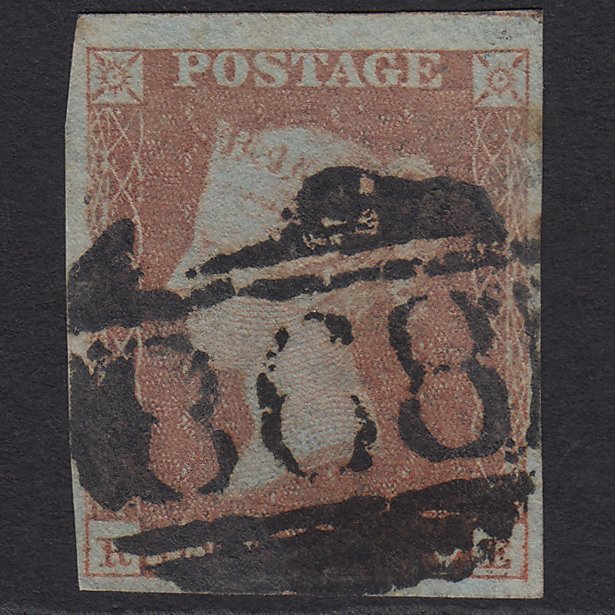 GB QV 1841 1d Red-brown (Plate 118) SG8-B1(1) RE GU 4M West Bromich 868