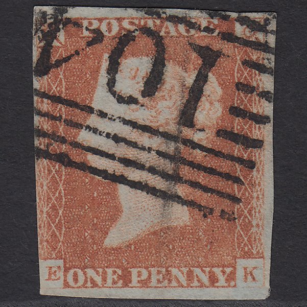 GB QV 1841 1d Red-brown (Plate 64) SG8-B1(1) EK GU Dornoch 104
