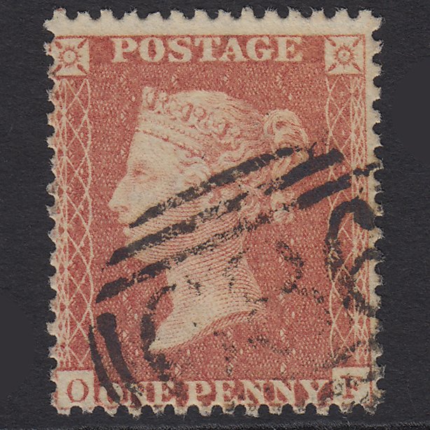 GB QV 1856 1d Red-brown (Plate 34) SG29-C8(1) OF GU ST Neots 686