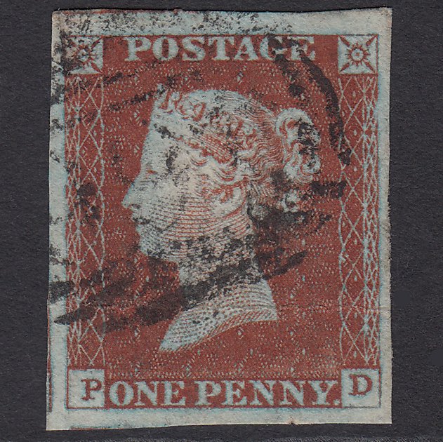 GB QV 1841 1d (Plate 42) SG8-B1(1) PD GU 4 Good Margins Liverpool 466