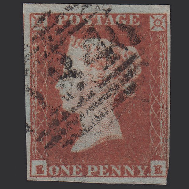 GB QV 1841 1d Red-brown (Plate 134) SG8-B2(1) EE GU nr 4M Bristol 134
