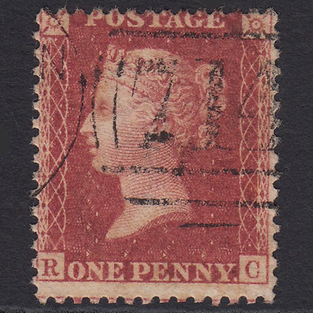 GB QV 1857 1d Rose-red (Plate 60) SG40-C10(1) RC GU Skipton 714