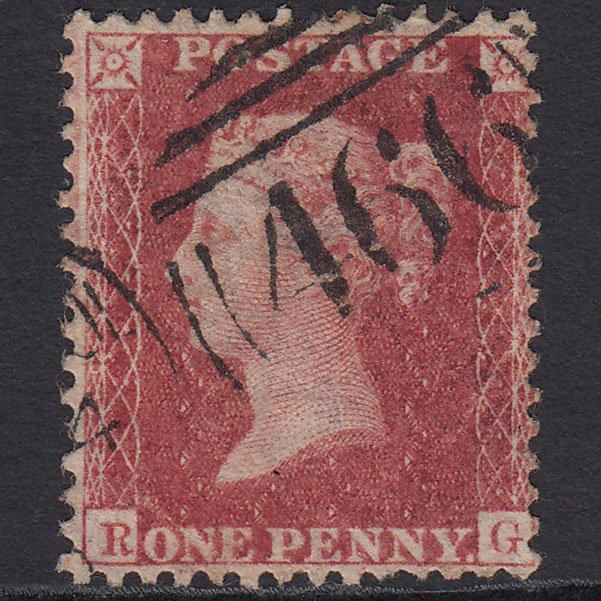 GB QV 1857 1d Rose-red (Plate 56) SG40-C10(1) RG GU Liverpool 466