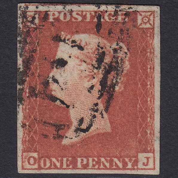 GB QV 1841 1d Red-brown (Plate 87) SG8-B1(1) OJ FU 4 Good Margins