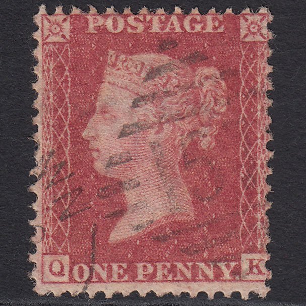 GB QV 1857 1d Rose-red (Plate 36) SG40-C10(1) QK FU Queenstown 157