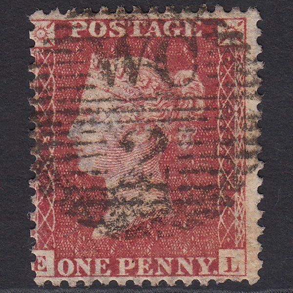 GB QV 1857 1d Rose-red (Plate 43) SG40-C10(1) EL GU London D&S WC2