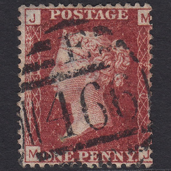 GB QV 1864 1d Lake-red (Plate 210) SG44-G1(2) MJ FU Liverpool 466 E