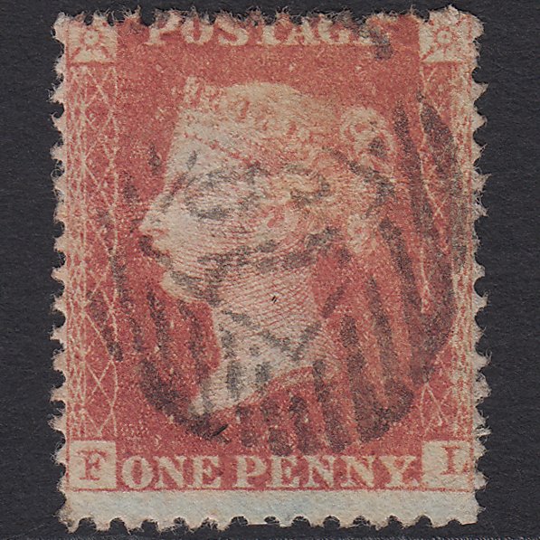 GB QV 1856 1d Brick-red (Plate 44) SG30-C8(2) FL GU London IS 19