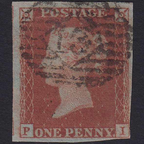 GB QV 1841 1d Red-brown (Plate 158) SG8-B2(1) PI GU nr 4M London IS 13