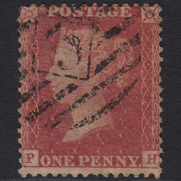 GB QV 1857 1d Rose-red (Plate 52) SG40-C10(1) PH GU London IS 5