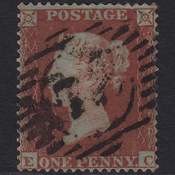 GB QV 1854 1d Red-brown (Plate 170) SG17-C1(1) EC GU London Well Centred