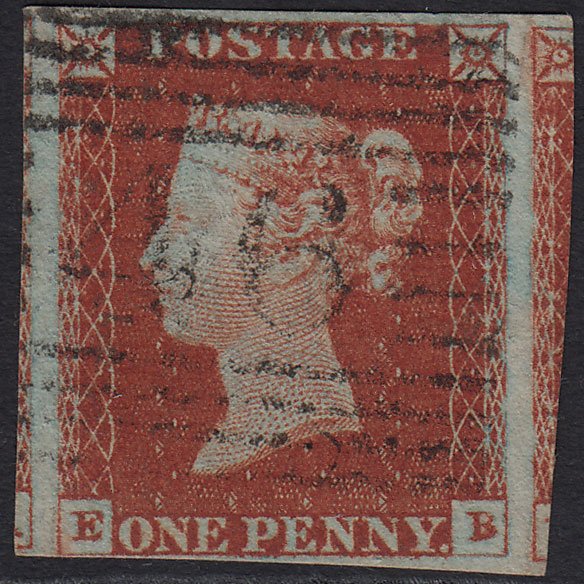 GB QV 1841 1d (Plate 65) SG8-B1(1) EB VFU 4 Good / Huge Margins Blairgowrie 46