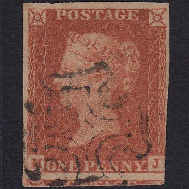 GB QV 1841 1d Red-brown (Plate 29) SG8-B1(1) MJ GU nr 4 Margins MX
