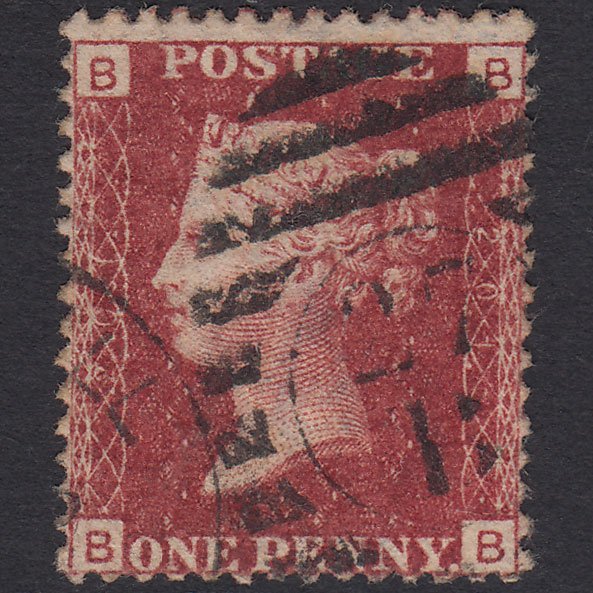 GB QV 1864 1d Lake-red (Plate 201) SG44-G1(2) BB FU London D&S 27b