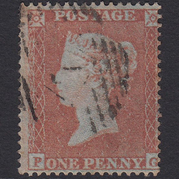 GB QV 1854 1d Yellow-brown (Plate 200) SG18-C1(2) PG GU London IS 7