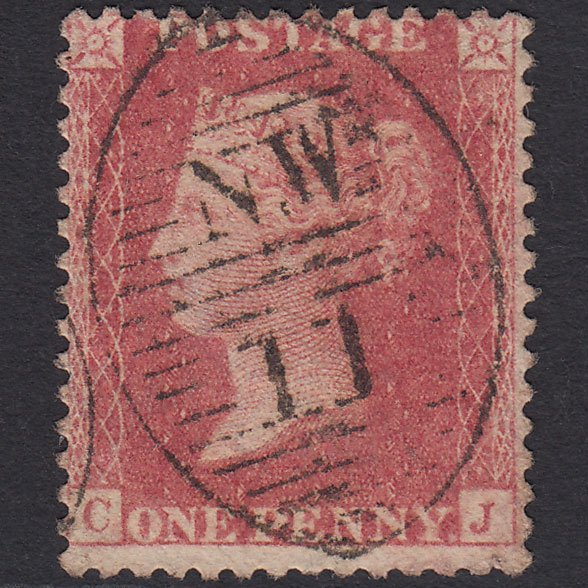 GB QV 1857 1d Rose-red (Plate 47) SG40-C10(1) CJ FU London D&S NW11