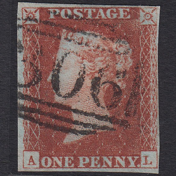 GB QV 1841 1d (Plate 68) SG8-B1(1) AL GU Missing Imprimatur 4M Frome 306