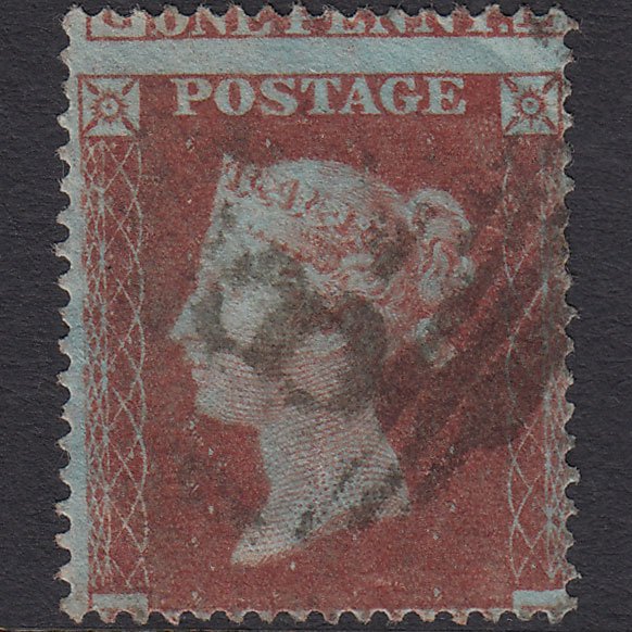 GB QV 1854 1d (Plate 181) SG17-C1(1) HE GU Canterbury 84 Large Misperf