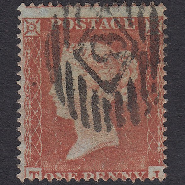 GB QV 1854 1d Red-brown (Plate 167) SG17-C1(1) TJ FU London IS 8