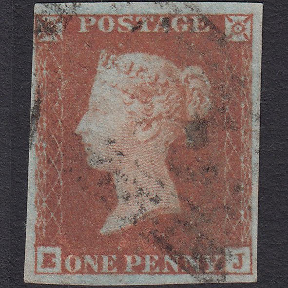 GB QV 1841 1d Red-brown (Plate 98) SG8-B1(1) EJ GU 4 Margins Light Cancel