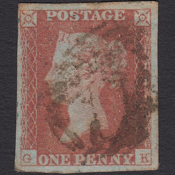 GB QV 1841 1d Red-brown (Plate 101) SG8-B1(1) GK GU 4 Margins