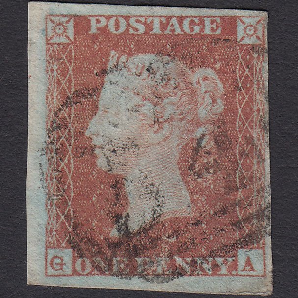 GB QV 1841 1d Red-brown (Plate 89) SG8-B1(1) GA GU 4 Margins Marginal Wmk