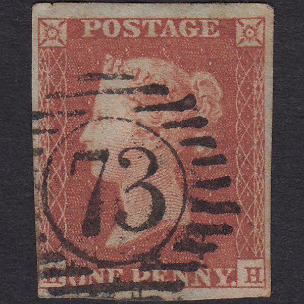 GB QV 1841 1d Red-brown (Plate 168) SG8-B2(1) HH GU nr 4M London D&S 73