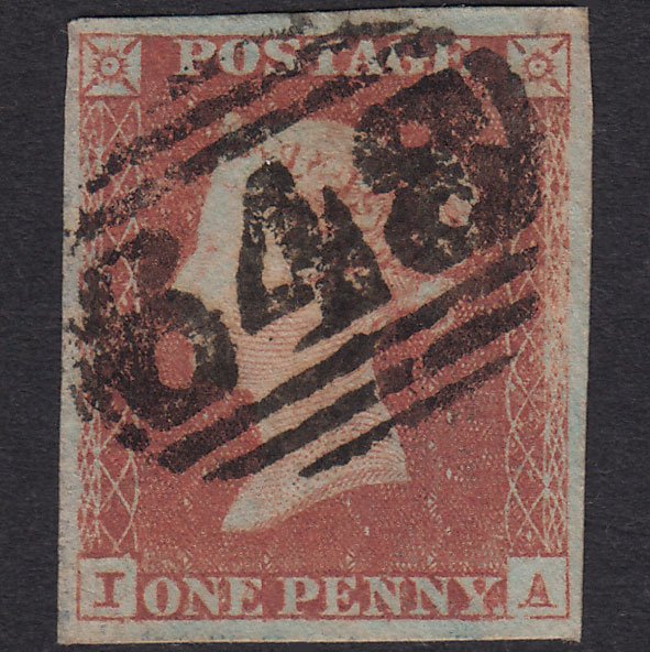 GB QV 1841 1d (Plate 77) SG8-B1(1) IA GU 4 Good Margins Rochdale 648
