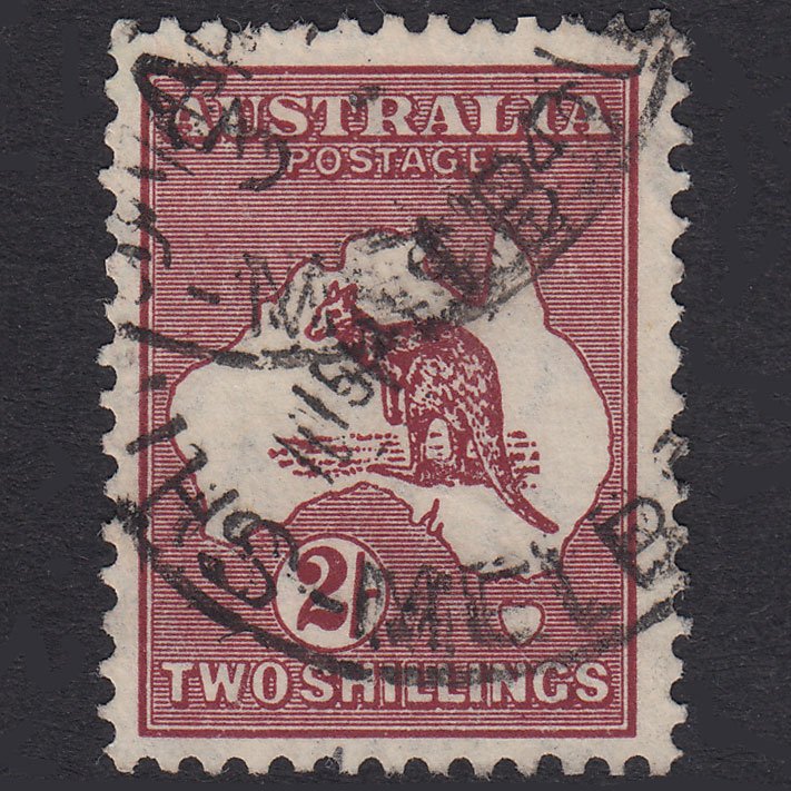 AUSTRALIA 1935 2sh Maroon Kangaroo SG134 FU CDS