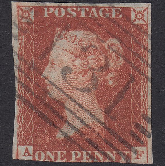 GB QV 1841 1d Pl 58 SG8-B1(1) AF GU Missing Imprimatur 3M Edinburgh 131