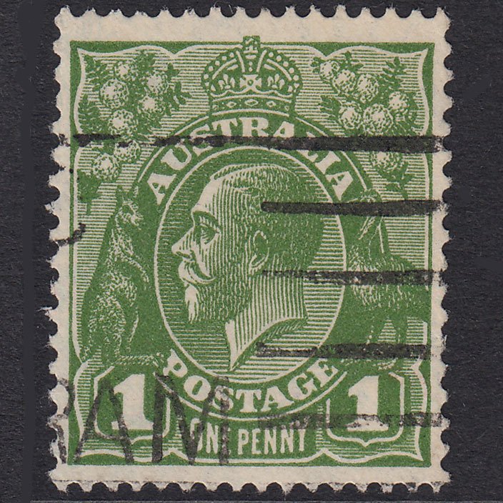AUSTRALIA 1931 1d Green King George V SG125 FU