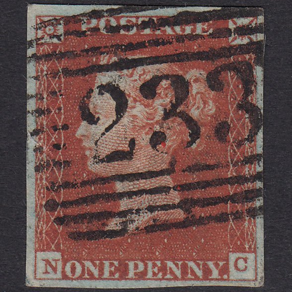 GB QV 1841 1d Plate 51 SG10-B1(4) NC FU 4M Lockerbie (Lockerby) 233