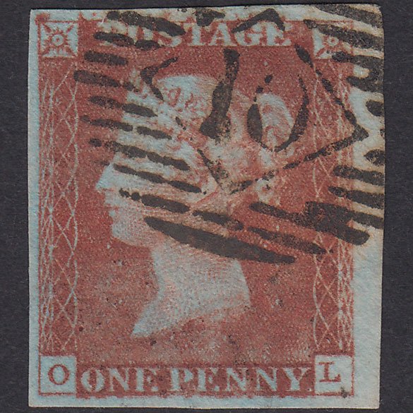 GB QV 1841 1d Plate 57 SG8-B1(1) Major Re-Entry OL FU 4M London IS 10