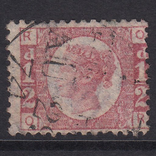GB QV 1870 1/2d Rose Plate 5 SG49-G4 OR FU Light CDS Cancel