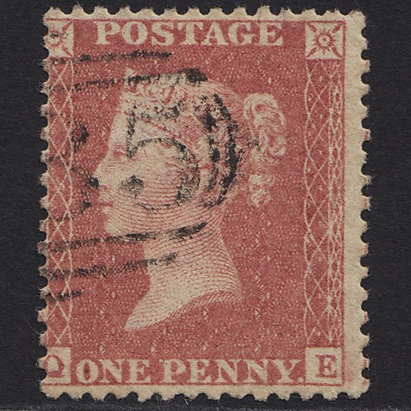 GB QV 1857 1d Rose-red (Plate 27) SG40-C10(1) QE GU