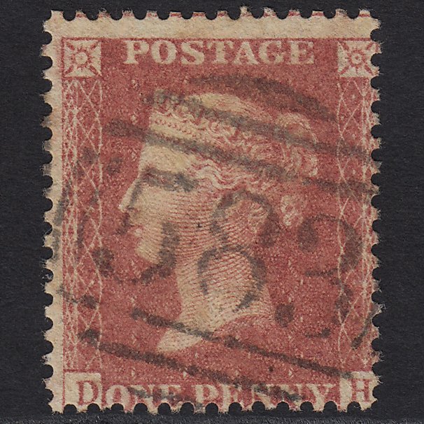 GB QV 1857 1d Rose-red (Plate 47) SG40-C10(1) DH GU Nottingham 583